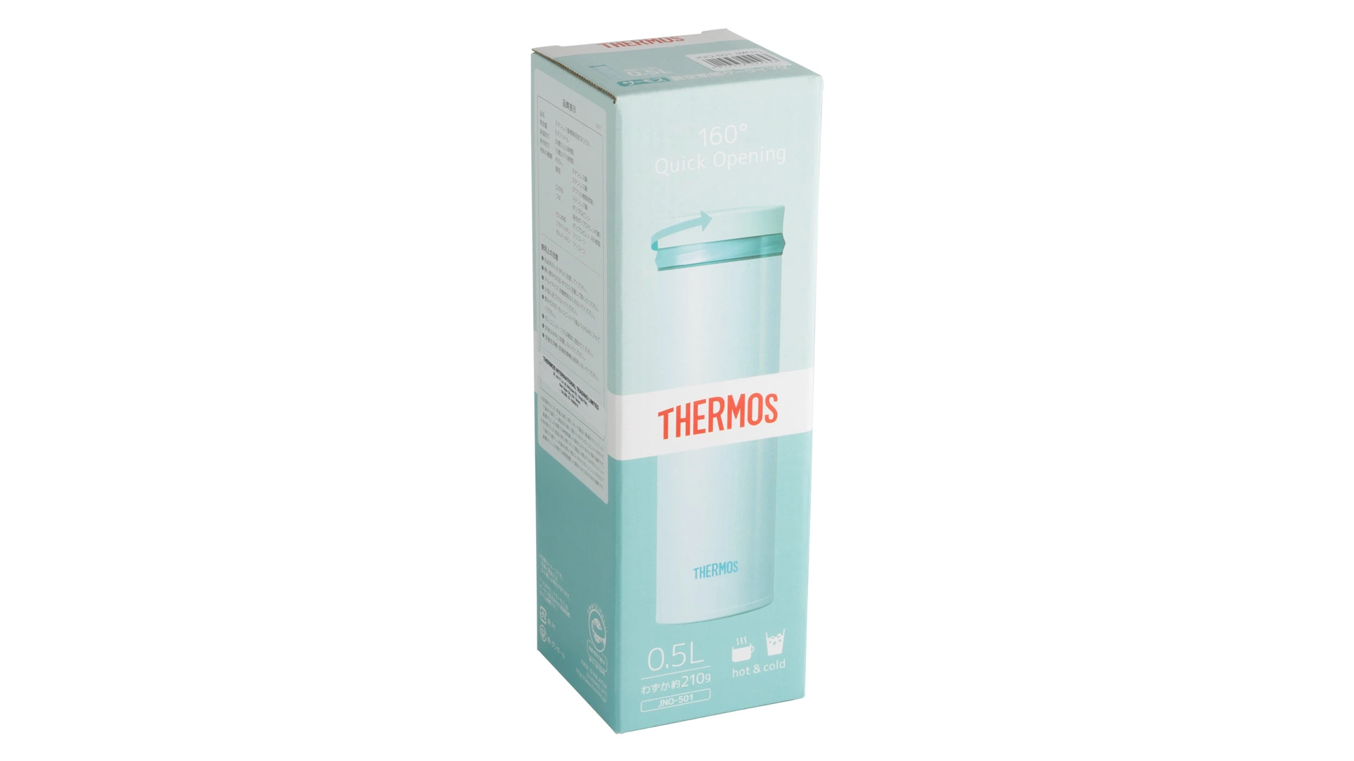 Термокружка THERMOS JNO-501-MNT, 500 мл, сталь нержавеющая, мятный, п/к (924643)