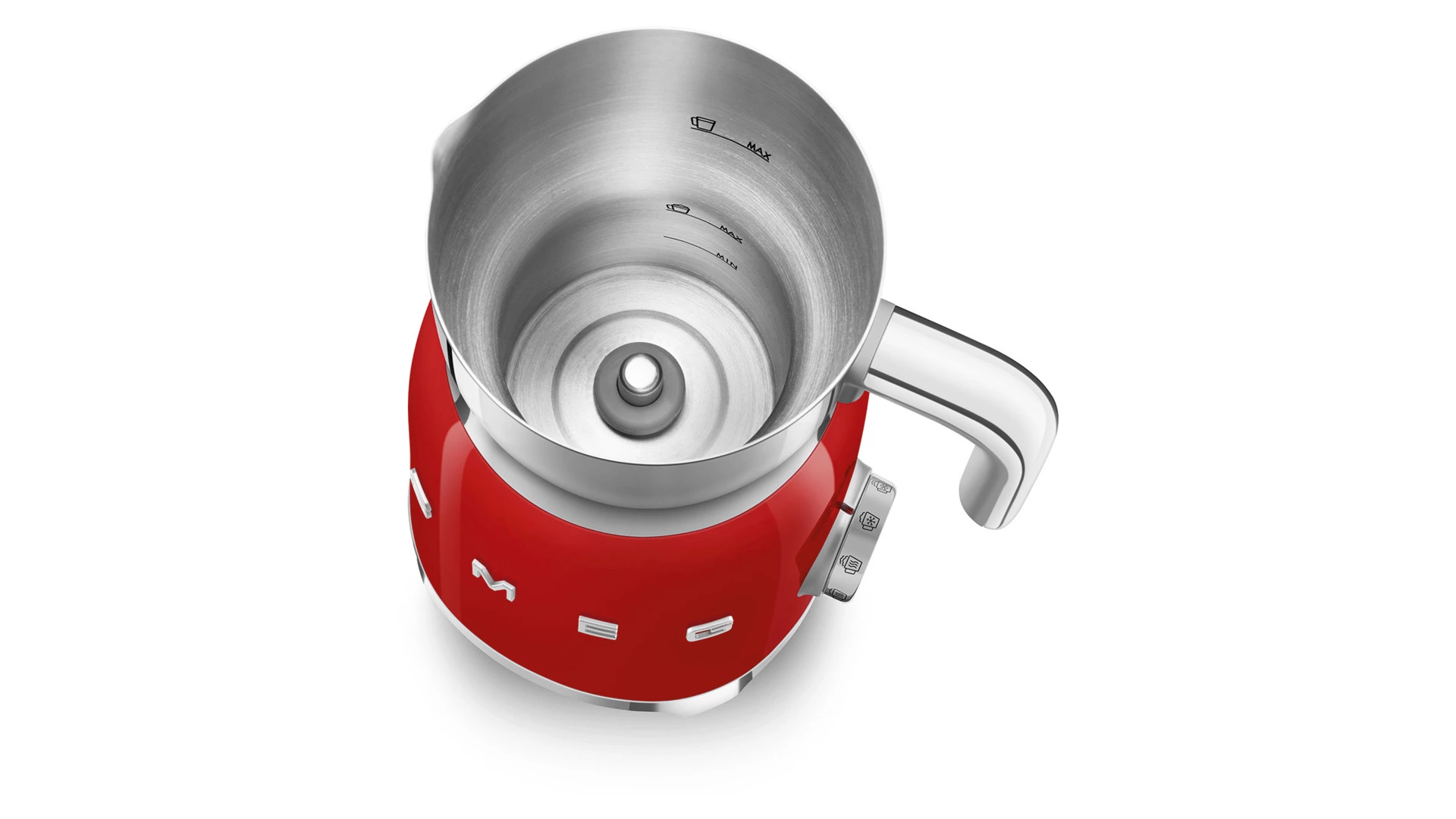 Вспениватель молока SMEG MFF01RDEU 500 Вт, до 250 мл пены, красный