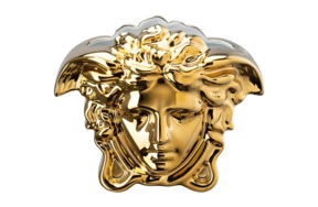 Ваза Rosenthal Versace Медуза Гранде 15см, фарфор (золотистая медуза)