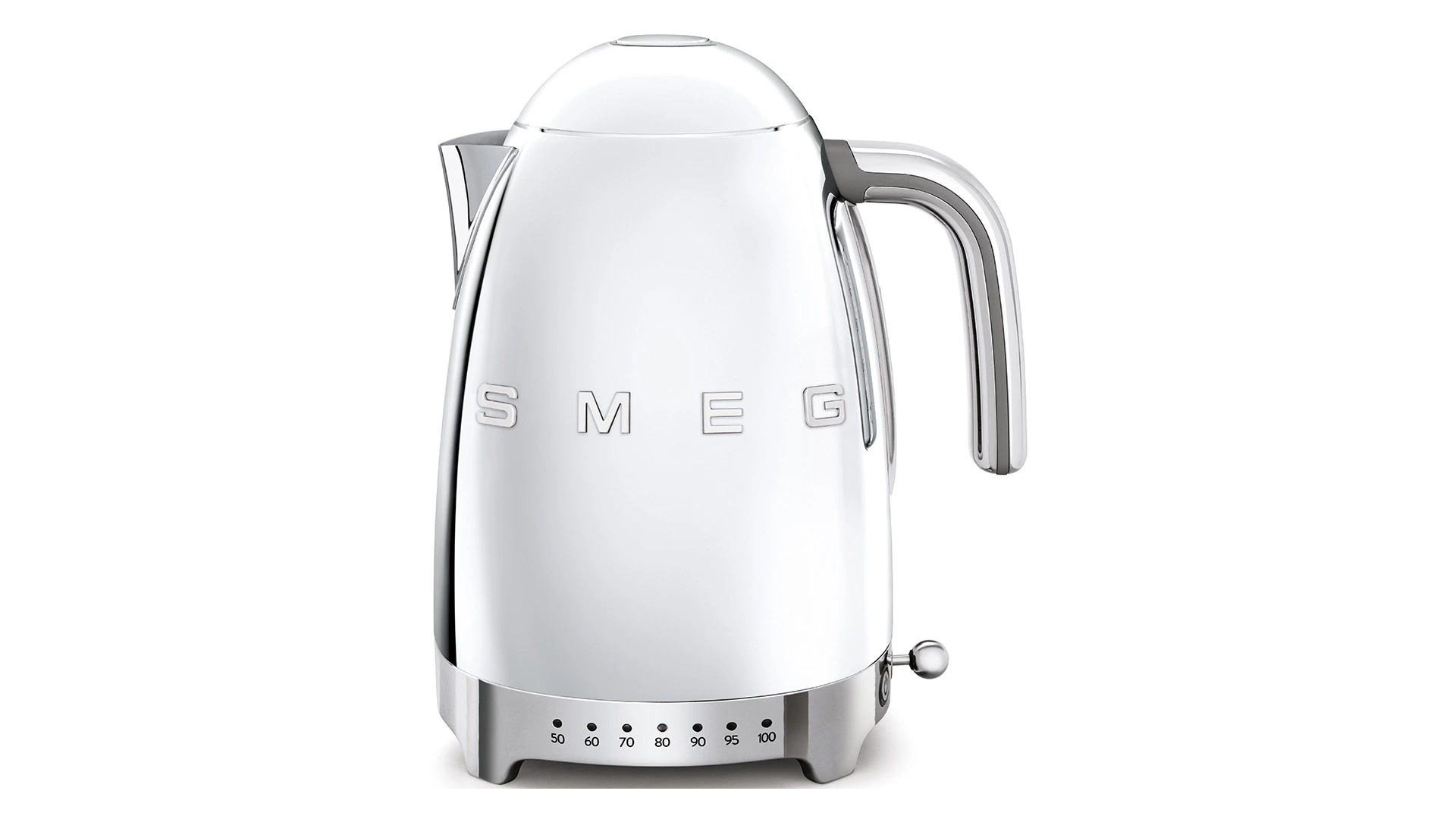 Чайник с регулировкой температуры SMEG KLF04SSEU 1,7 л, полированная нержавеющая сталь