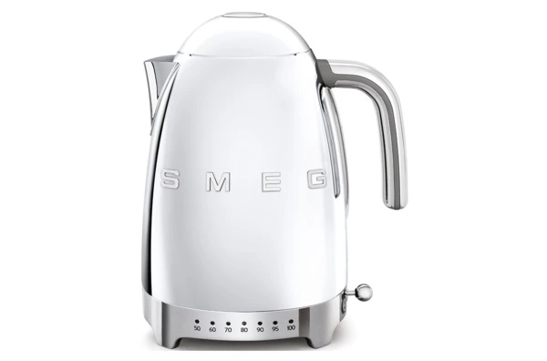 Чайник с регулировкой температуры SMEG KLF04SSEU 1,7 л, полированная нержавеющая сталь