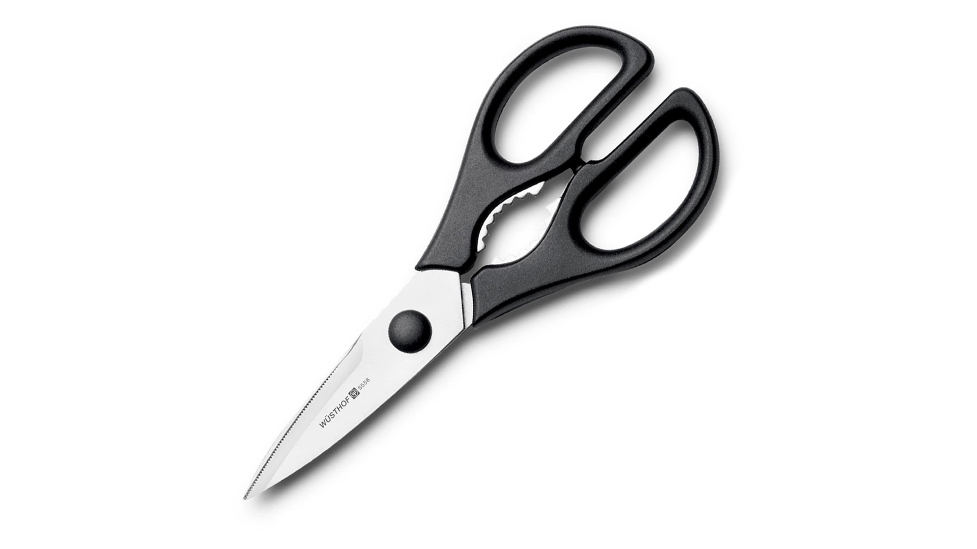 Набор кухонных ножей с мусатом и ножницами на подставке Wuesthof Gourmet, 4 шт, сталь кованая