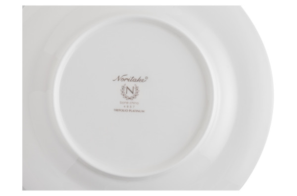 Сервиз чайный Noritake Трефолио, платиновый кант на 6 персон 20 предметов, фарфор