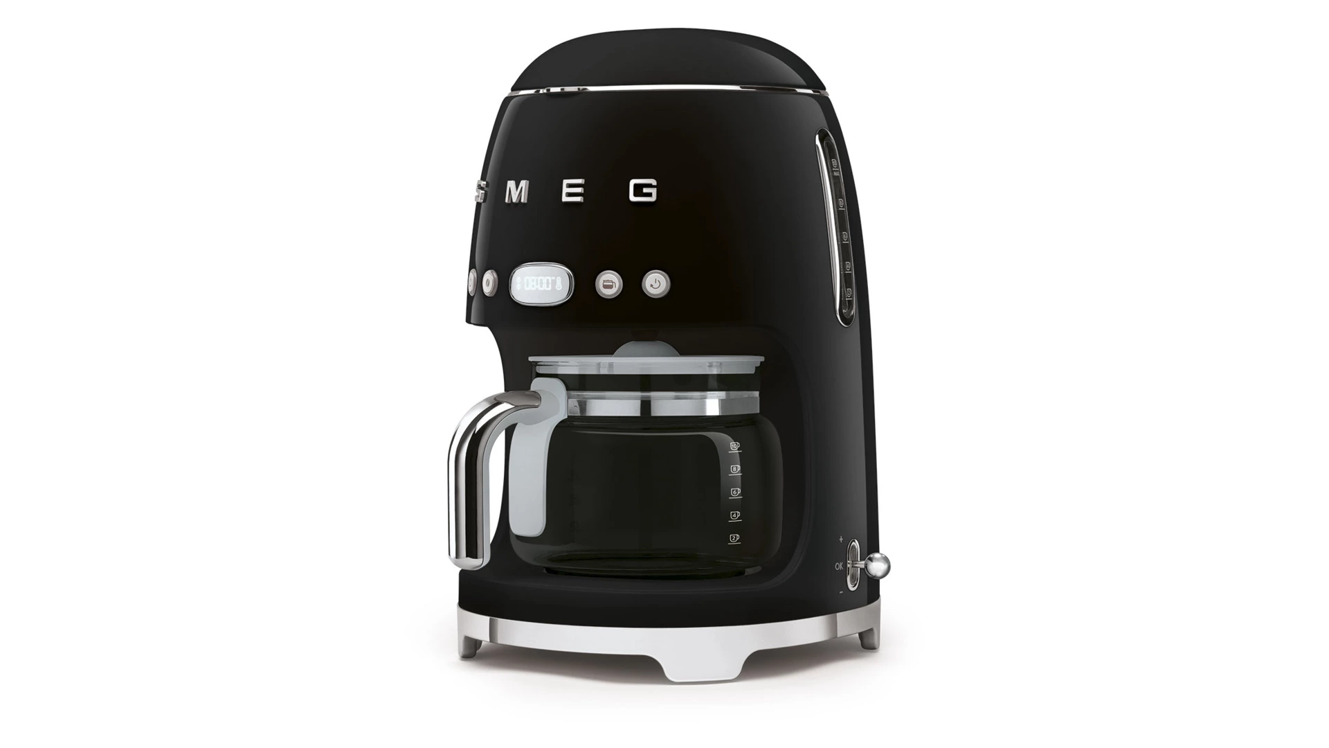 Капельная кофеварка SMEG DCF02BLEU 1050 Вт, кувшин 1,25 л, с подогревом, черный