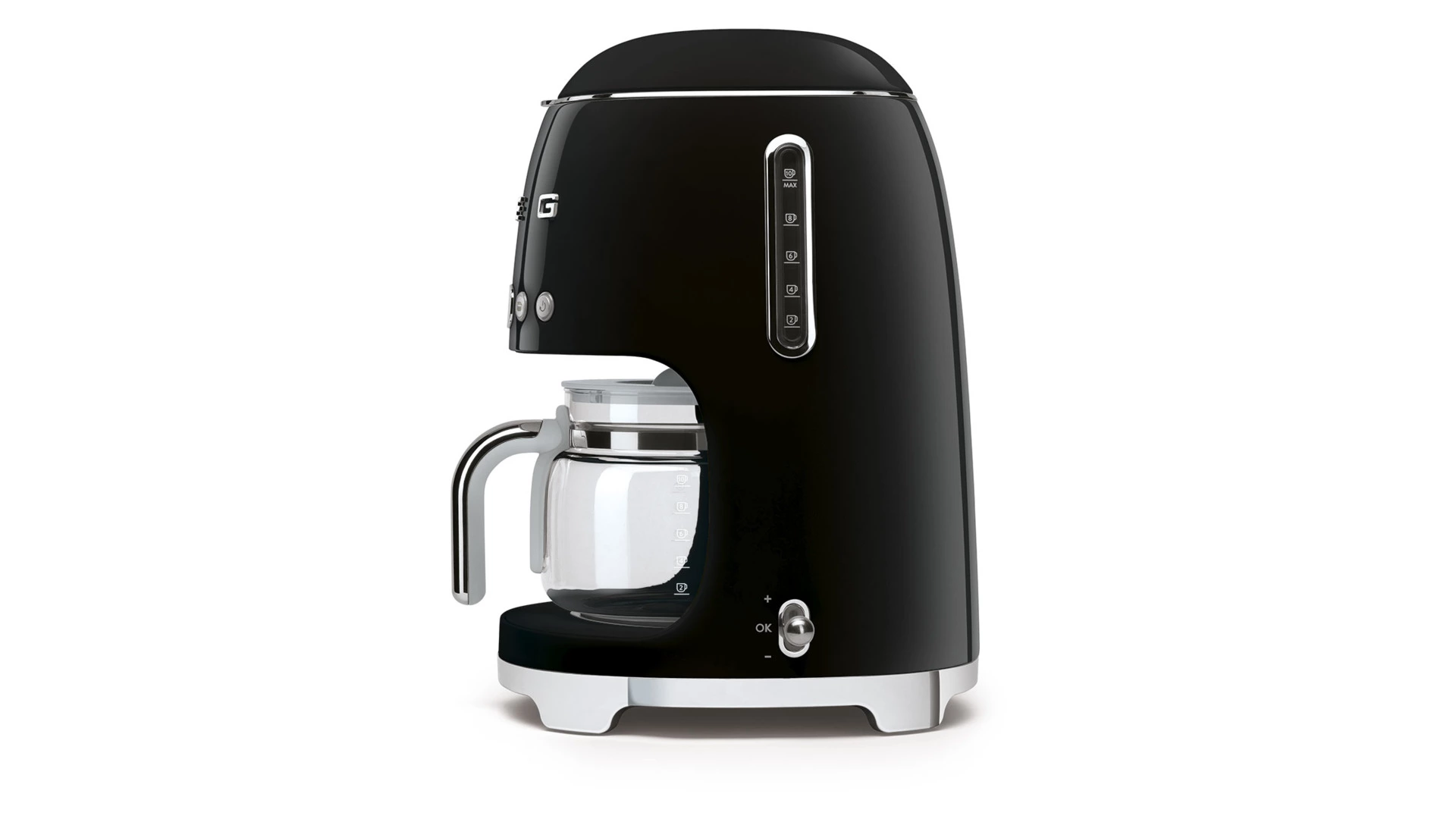 Капельная кофеварка SMEG DCF02BLEU 1050 Вт, кувшин 1,25 л, с подогревом, черный