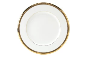 Тарелка обеденная Noritake Чатлайн, золотой кант 28  см