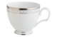 Чашка чайная с блюдцем Noritake Рочестер Платиновый кант 240 мл
