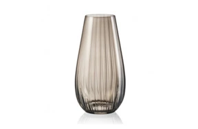 Ваза Bohemia Crystal Оптика 24,5 см, стекло, дымка