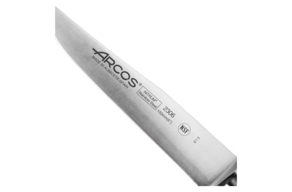 Нож кухонный универсальный Arcos Riviera Blanca 15см, кованая сталь, белый