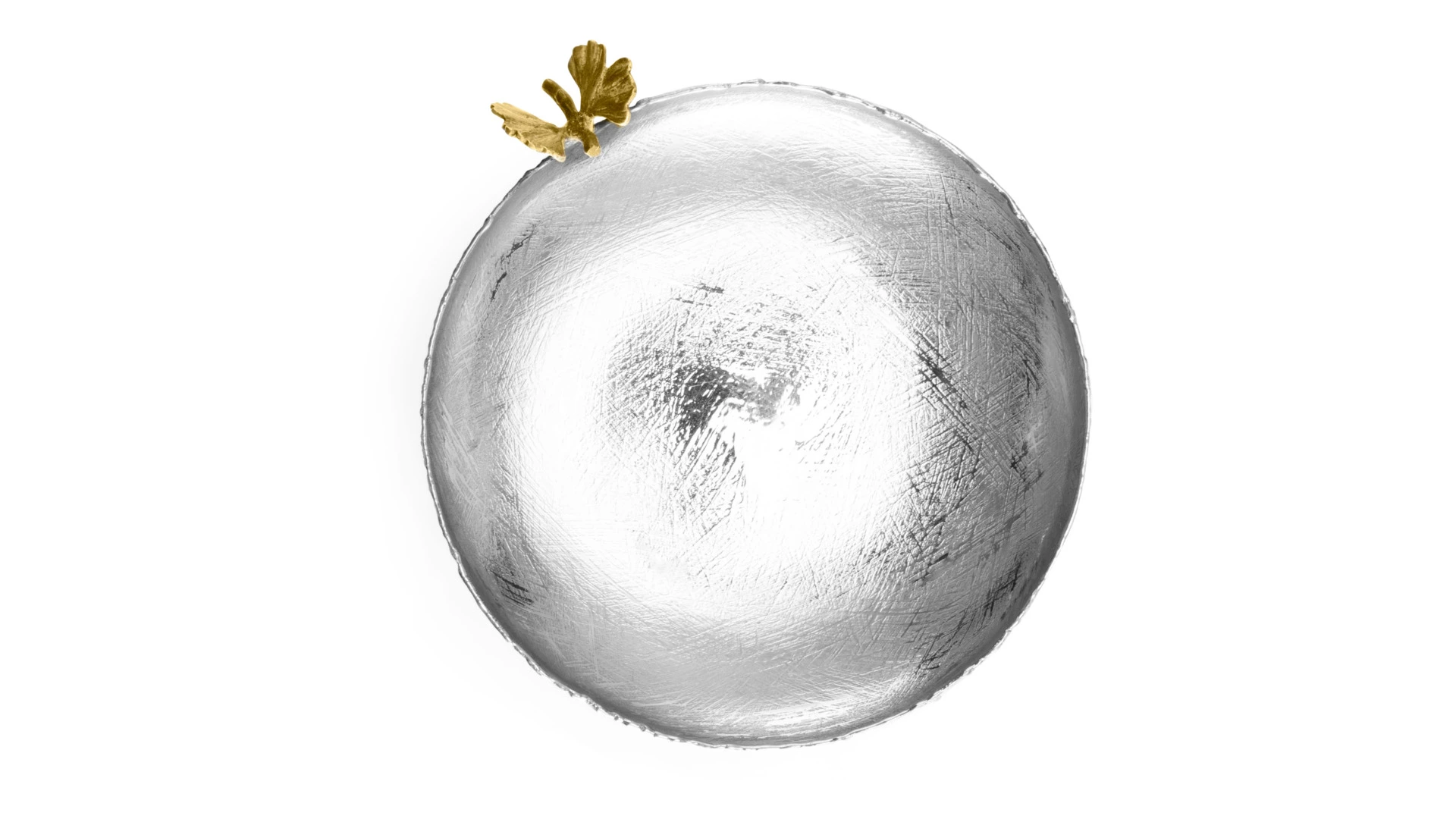 Конфетница Michael Aram Бабочки гинкго 21 см, сталь нержавеющая