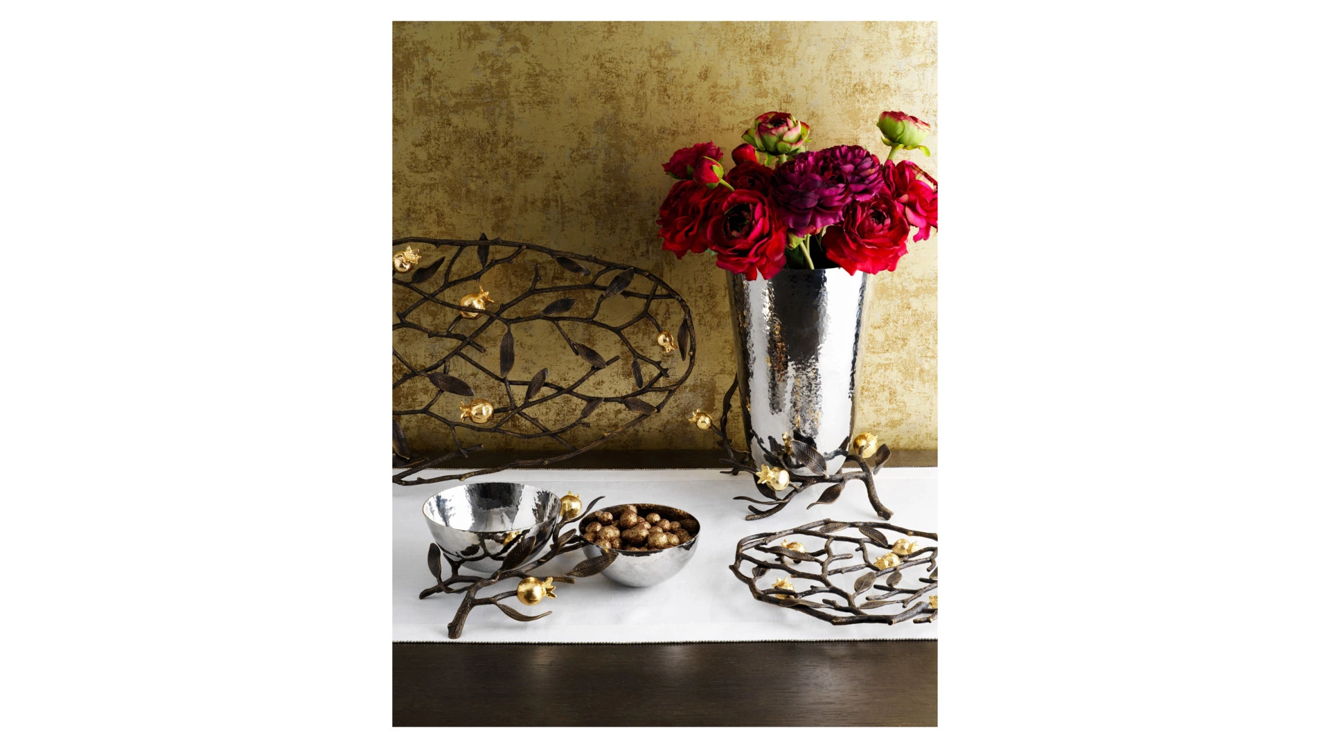 Подставка под горячее Michael Aram Гранат 23 см, латунь