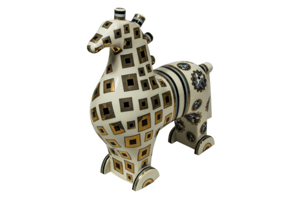 Скульптура АМК Троянский конь 25 см, фарфор твердый