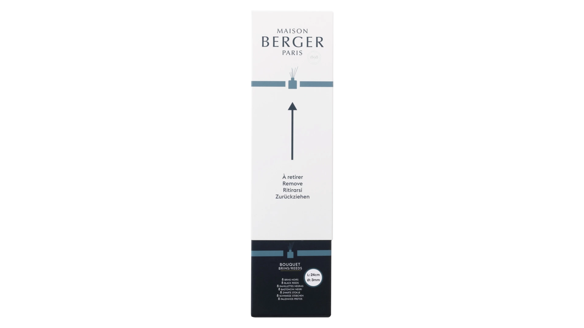 Палочки лавсановые Maison Berger 24 см, 8 шт, черный