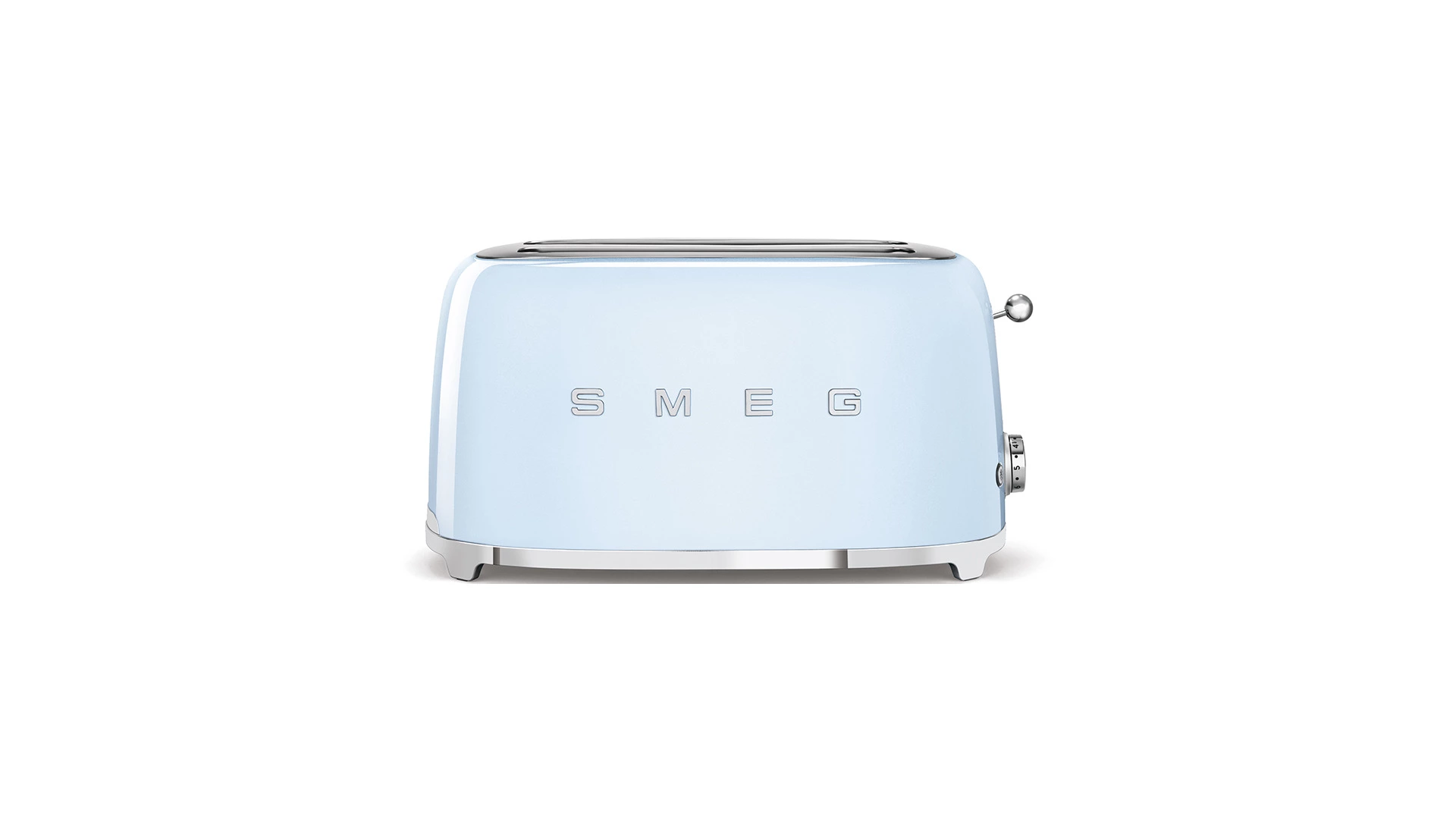 Тостер на 4 ломтика SMEG TSF02PBEU, 1500 Вт, голубой