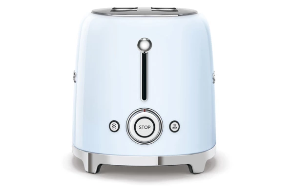 Тостер на 4 ломтика SMEG TSF02PBEU, 1500 Вт, голубой