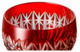 Салатник ГХЗ Шар 14,5 см, хрусталь, красный