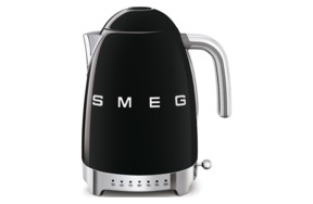 Чайник с регулировкой температуры Smeg 1,7 л , черный, KLF04BLEU