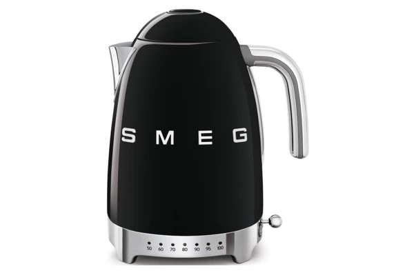 Чайник с регулировкой температуры SMEG KLF04BLEU 1,7 л , черный