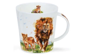 Кружка Dunoon Львы Кернгорм 480 мл, фарфор костяной