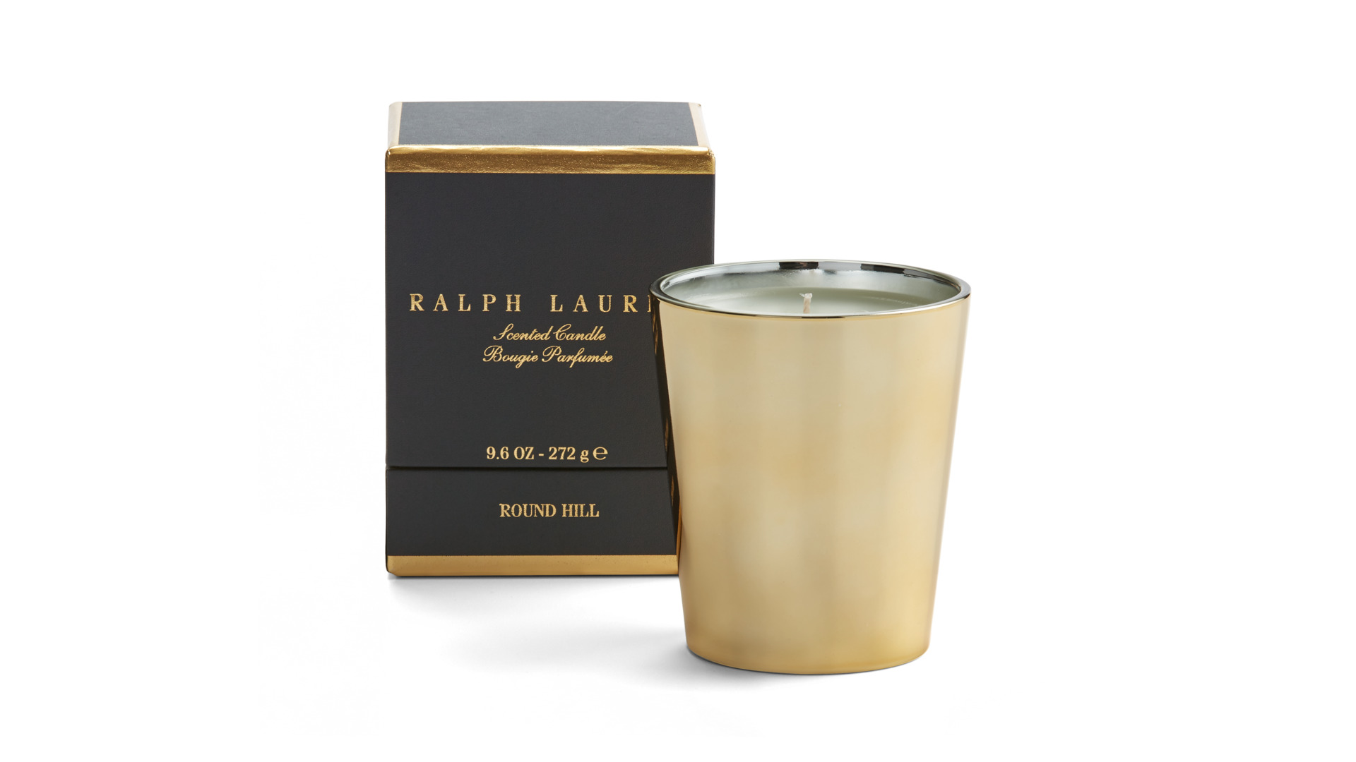 Свеча ароматизированная Ralph Lauren Home Раунд Хилл 10 см, лимон, лаванда, белый чай, мускус