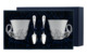 Набор чайный в футляре АргентА серебро 925 и Фарфор Лебедь 277,3 г, 4 предмета, серебро 925