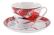 Чашка чайная с блюдцем ИФЗ Красный флаг Весенняя, фарфор твердый