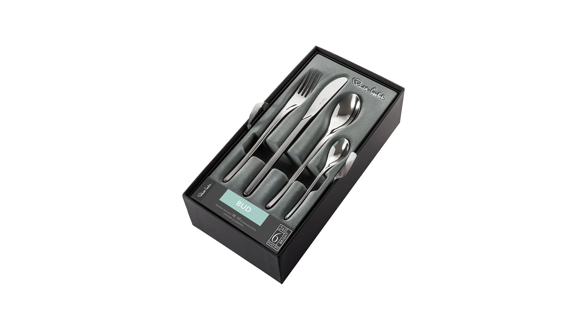 Набор столовых приборов Robert Welch Bud на 6 персон 24 предмета, сталь нержавеющая, п/к