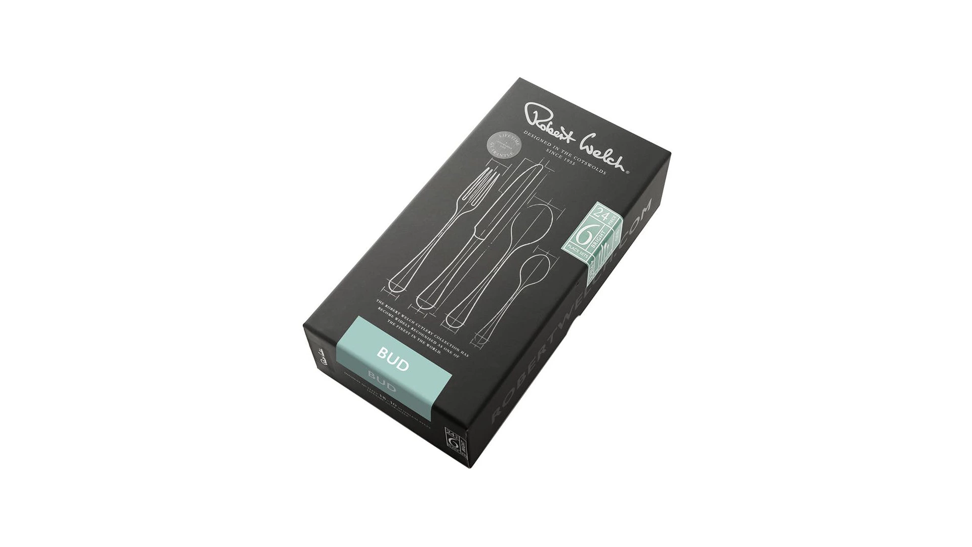 Набор столовых приборов Robert Welch Bud на 6 персон 24 предмета, сталь нержавеющая, п/к