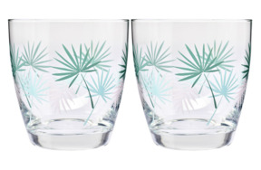 Набор стаканов для воды Krosno Пальмовые листья 370мл, 2 шт