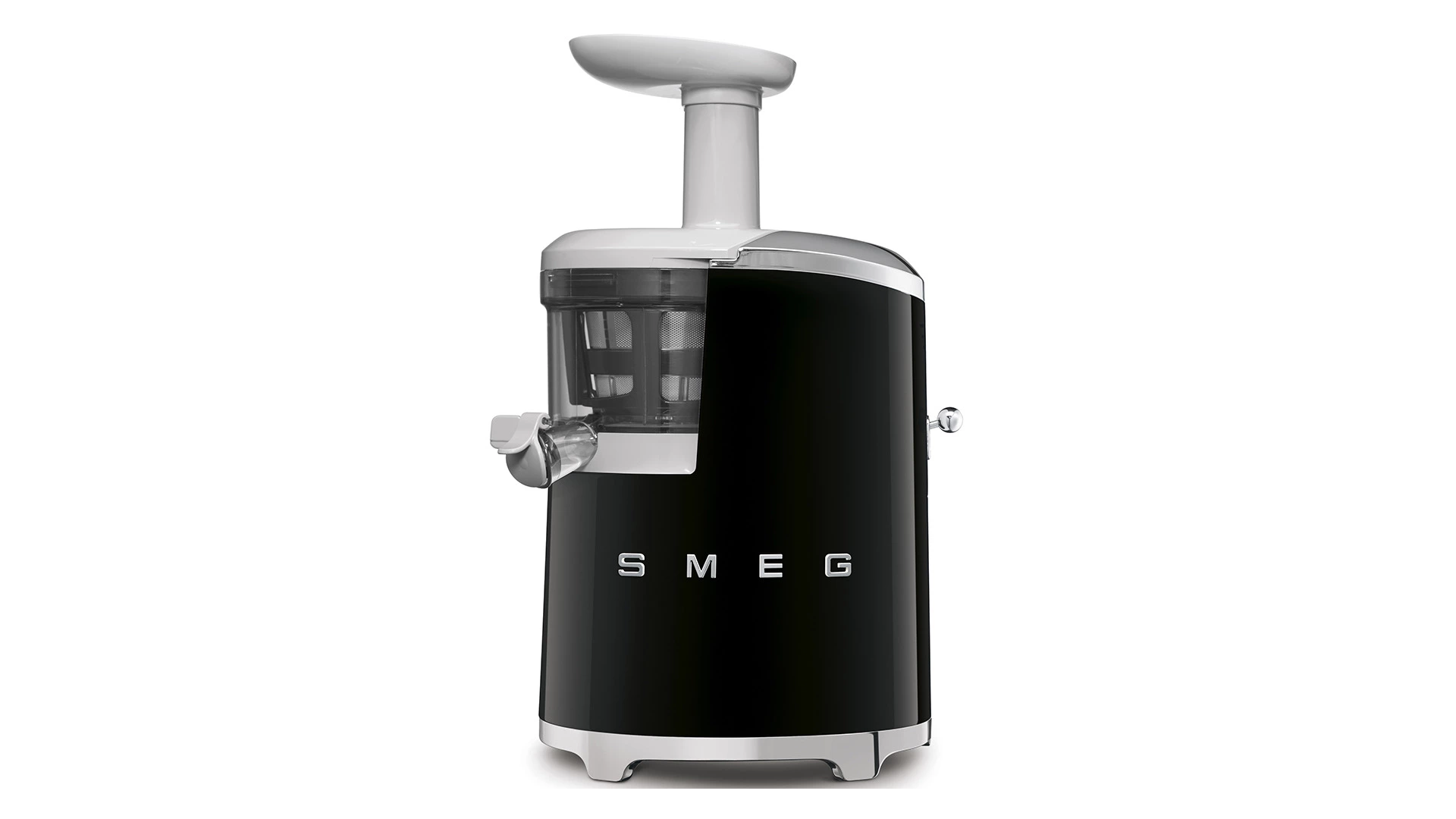 Соковыжималка шнековая SMEG SJF01BLEU, 43 об/мин, корпус пластик, черный