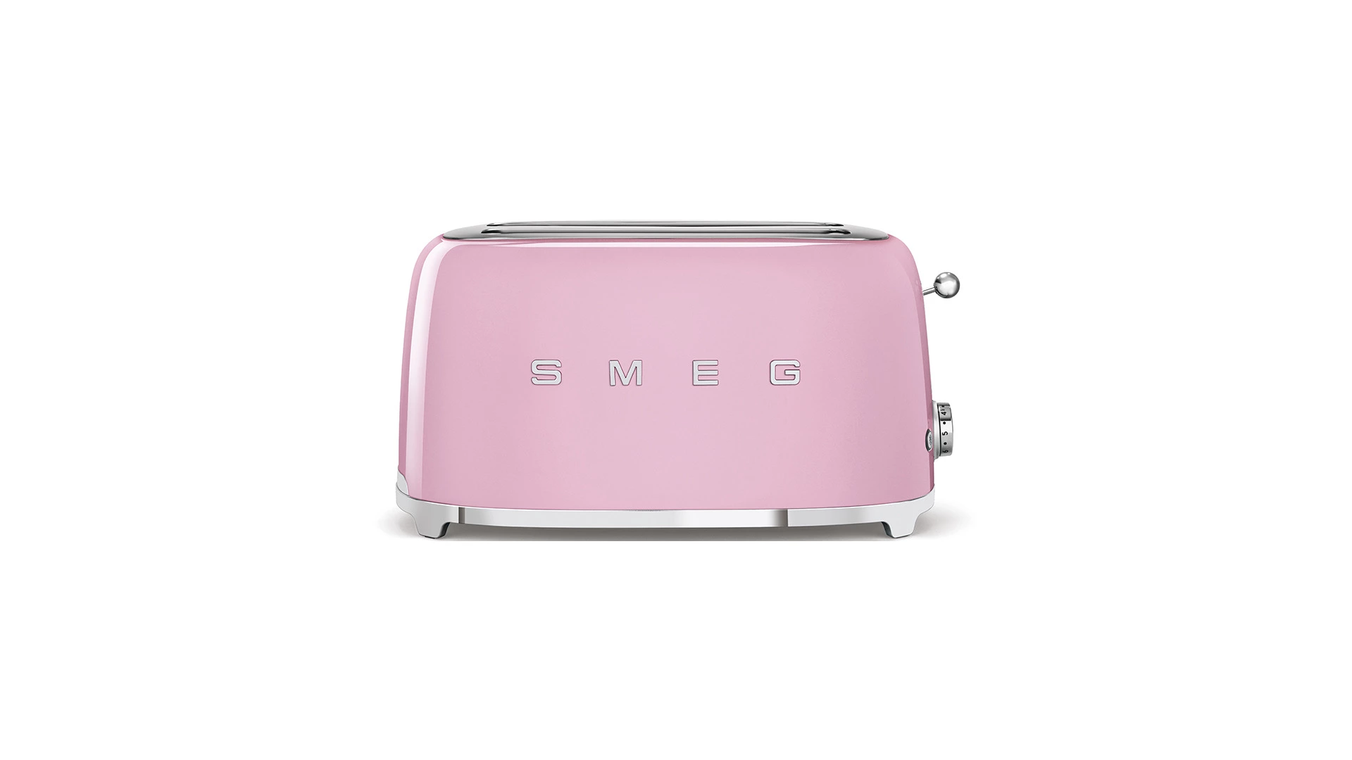 Тостер на 4 ломтика SMEG TSF02PKEU, 1500 Вт, розовый