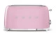 Тостер на 4 ломтика SMEG TSF02PKEU, 1500 Вт, розовый