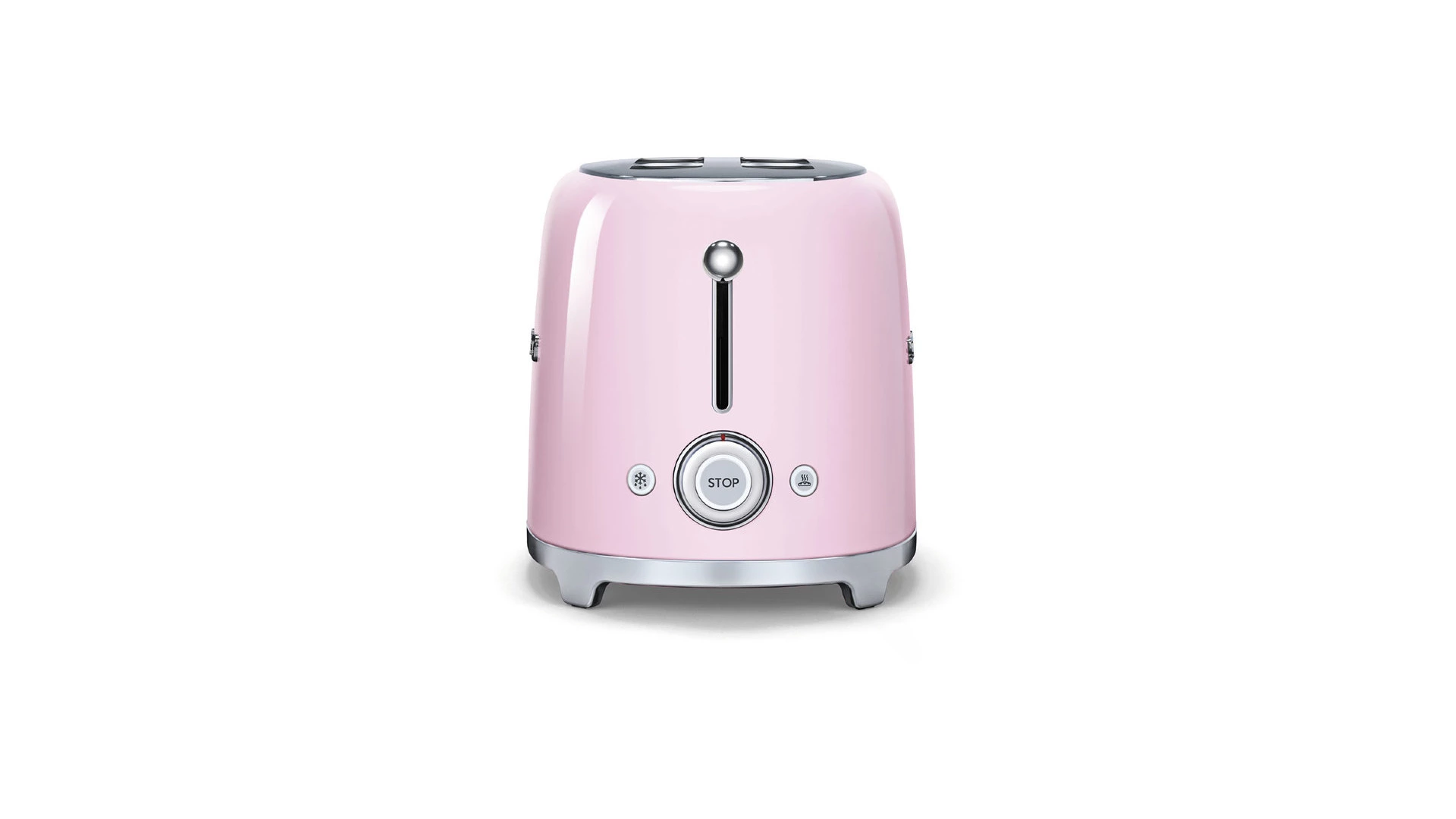 Тостер на 4 ломтика SMEG TSF02PKEU, 1500 Вт, розовый