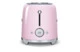 Тостер на 4 ломтика SMEG TSF02PKEU, 1500 Вт, розовый