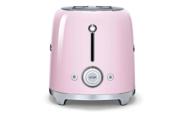 Тостер на 4 ломтика SMEG TSF02PKEU, 1500 Вт, розовый