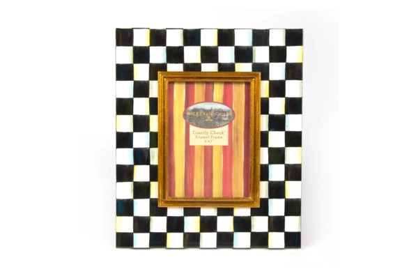 Рамка для фото Mackenzie-Childs Courtly Check 13х18 см, сталь нержавеющая