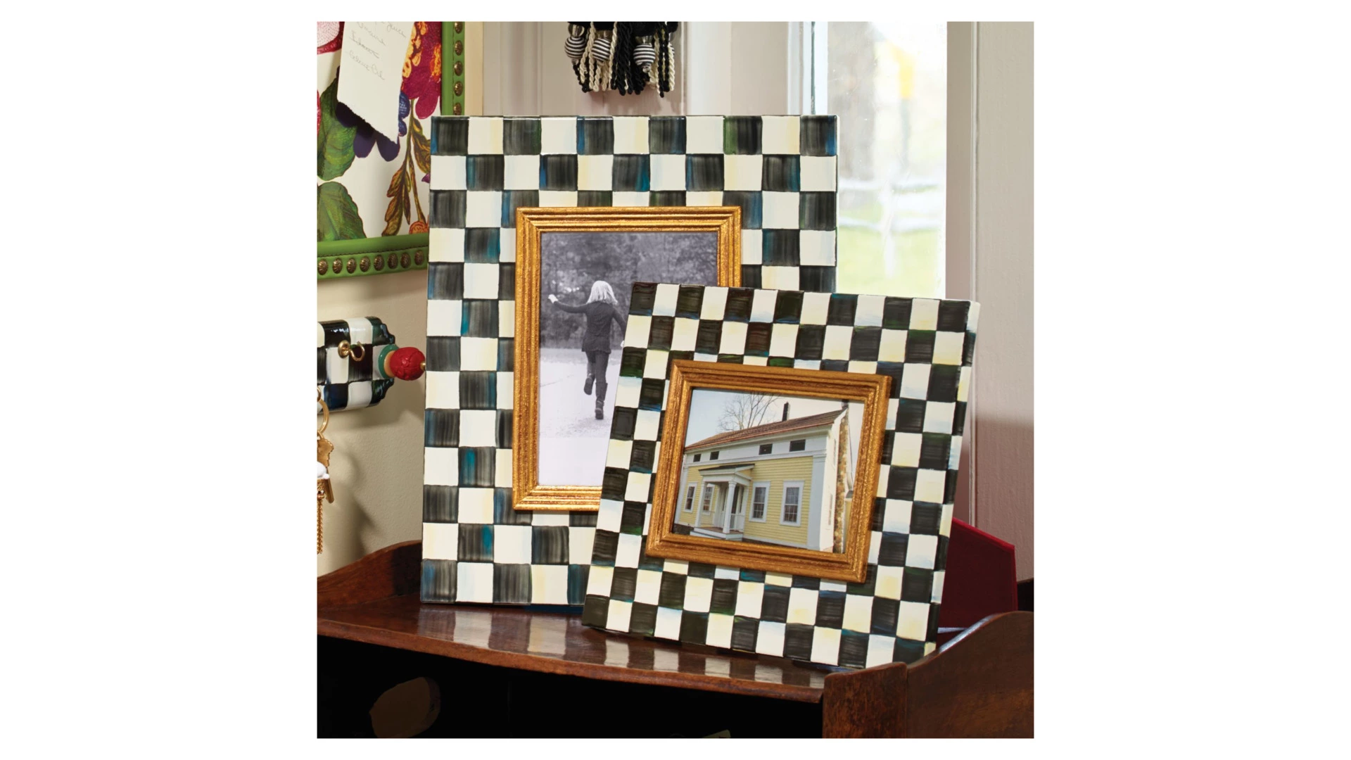 Рамка для фото Mackenzie-Childs Courtly Check 13х18 см, сталь нержавеющая