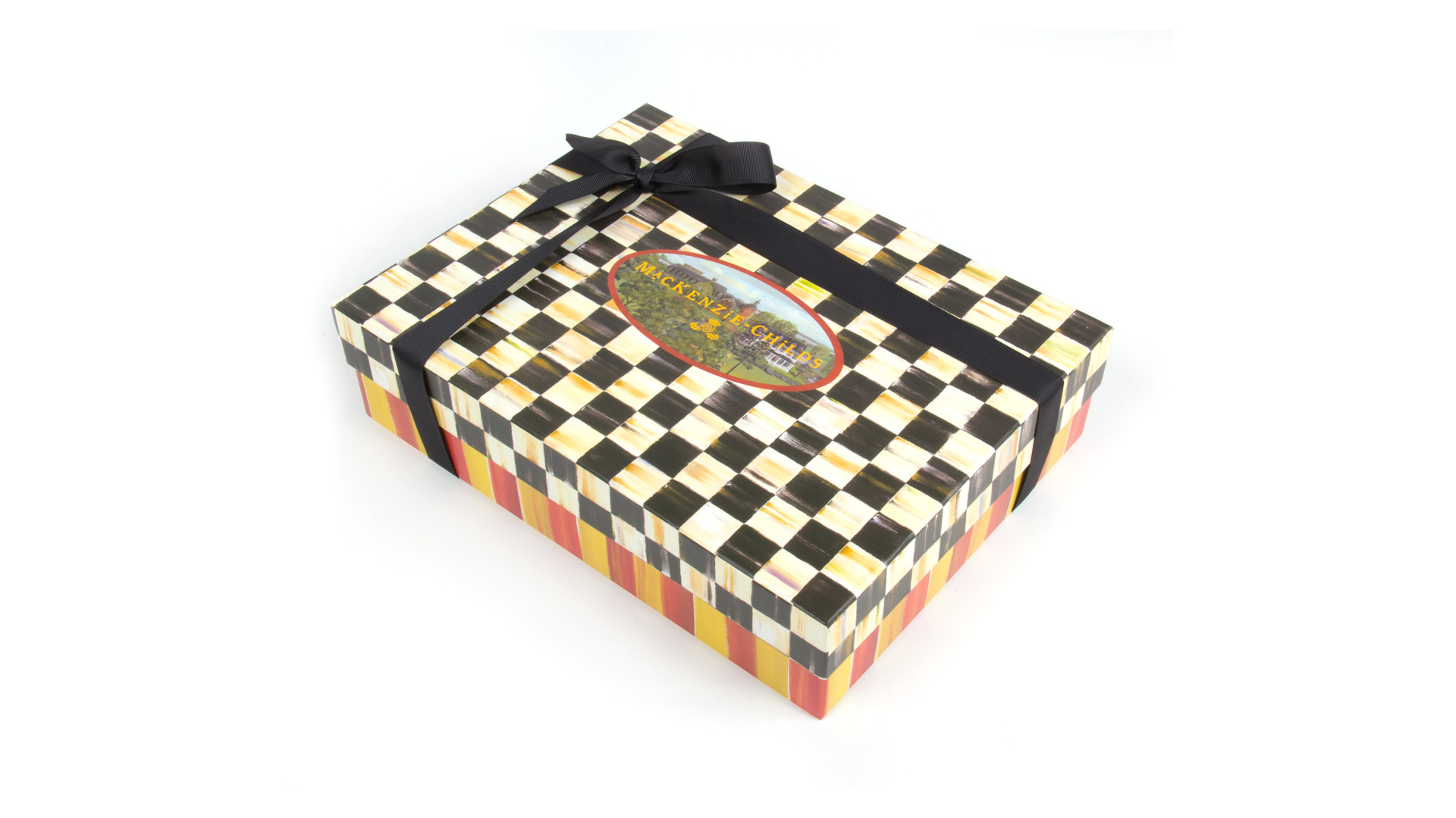 Коробка для подарков MacKenzie-Childs Courtly Check 30x23x8 см, картон
