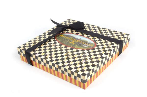 Коробка для подарков MacKenzie-Childs Courtly Check 33x8 см, картон