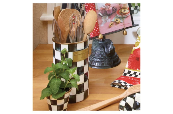 Держатель для столовых приборов Mackenzie-Childs Countly Check 13x22 см, сталь нержавеющая