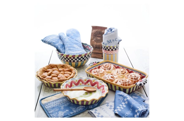 Комплект рукавицы/прихватки 2шт Wild Rose (синий)