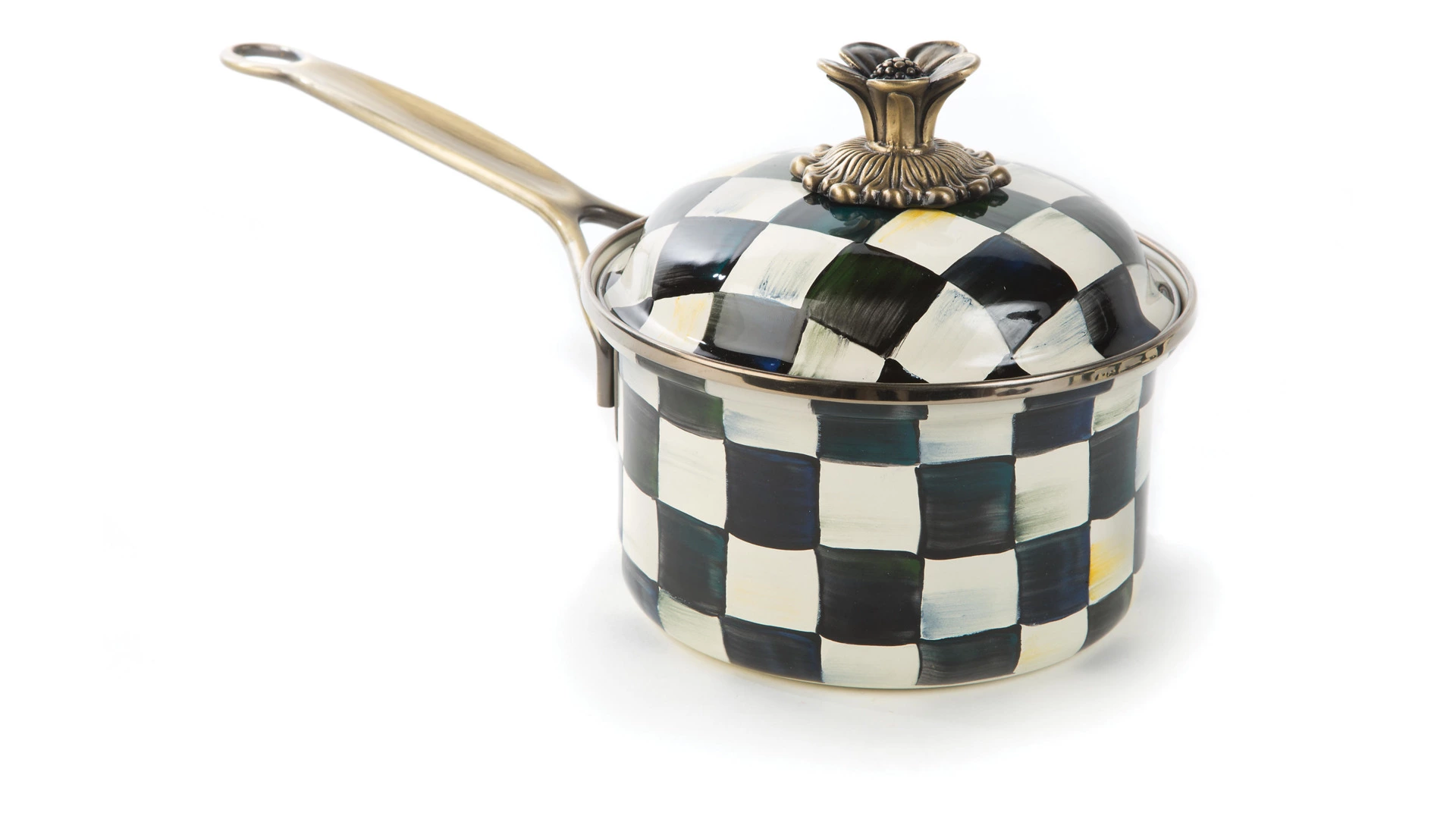 Кастрюля MacKenzie-Childs Courtly Check 1 л, сталь нержавеющая