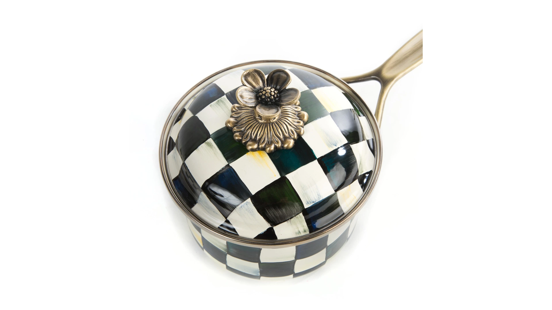 Кастрюля MacKenzie-Childs Courtly Check 1 л, сталь нержавеющая