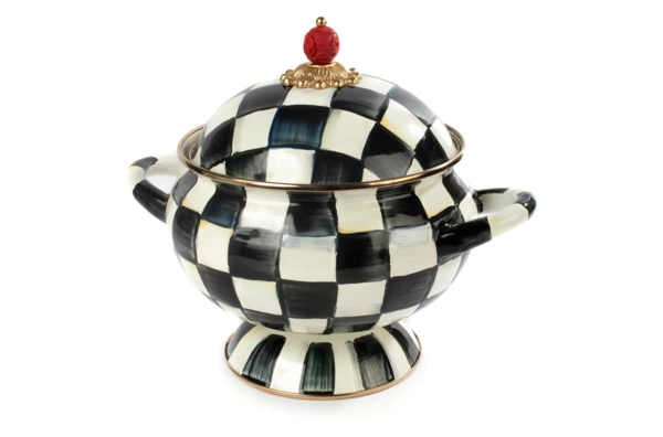 Супница MacKenzie-Childs Сourtly Сheck 3 л, сталь нержавеющая