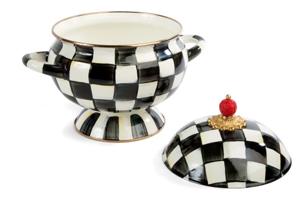 Супница MacKenzie-Childs Сourtly Сheck 3 л, сталь нержавеющая