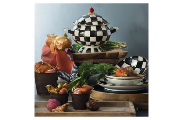 Супница MacKenzie-Childs Сourtly Сheck 3 л, сталь нержавеющая