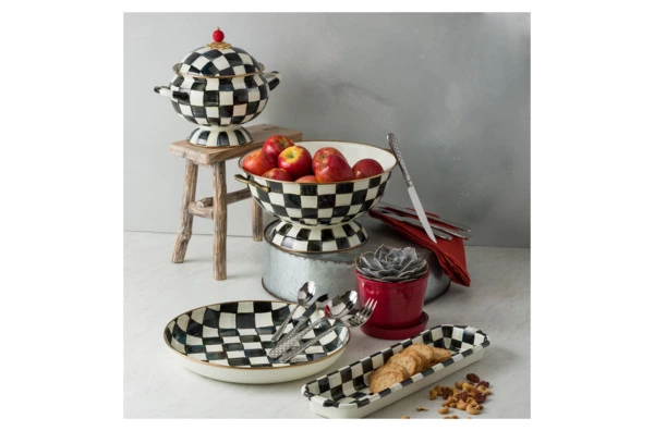 Супница MacKenzie-Childs Сourtly Сheck 3 л, сталь нержавеющая