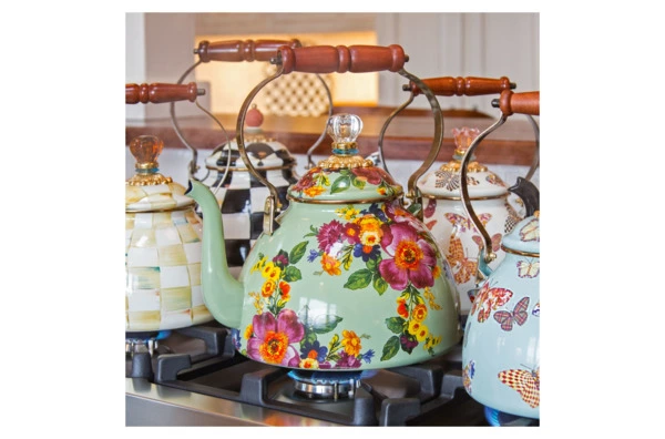 Чайник Mackenzie-Childs Flower Market 3 л, сталь нержавеющая