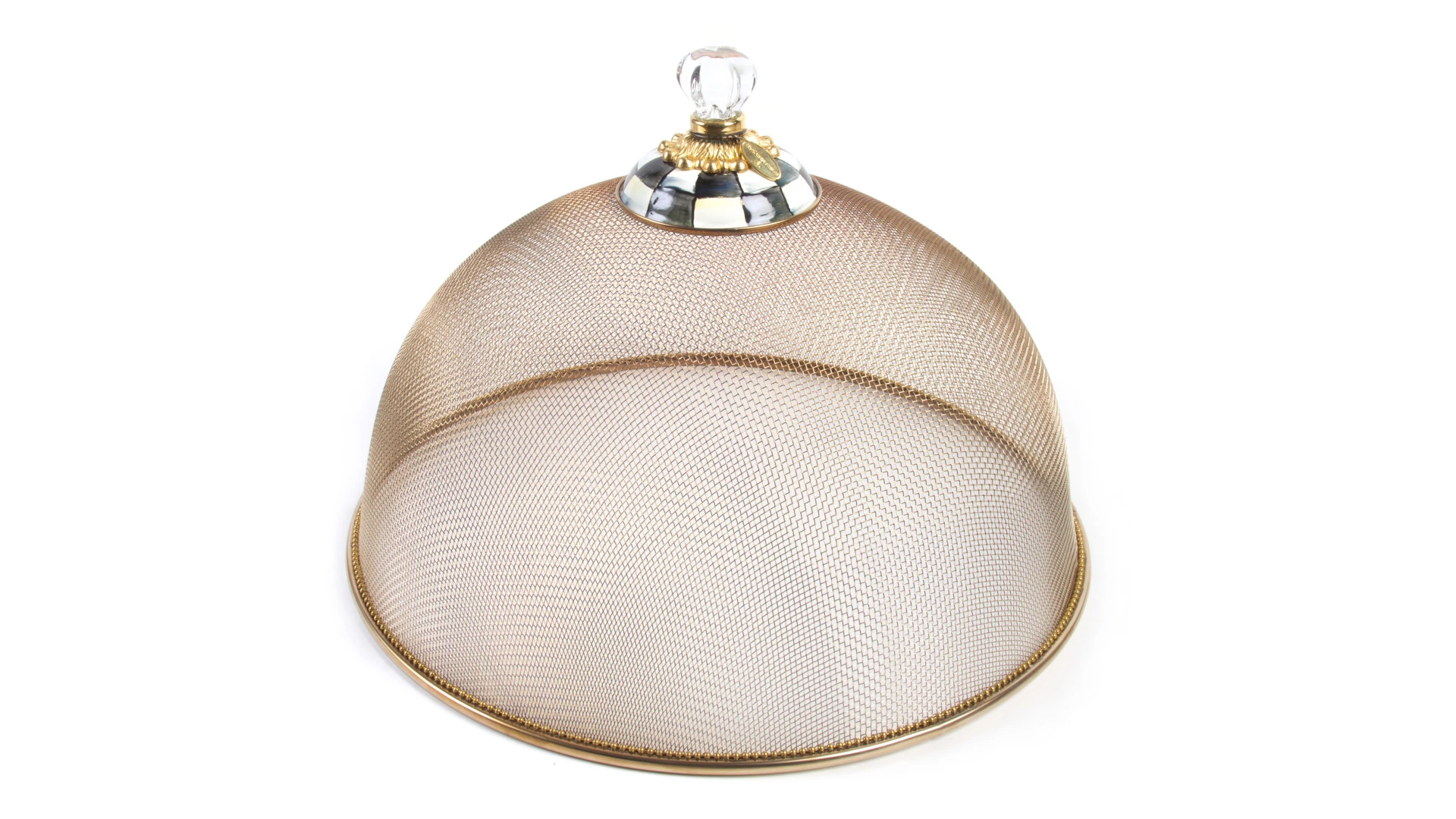 Купол для блюд Mackenzie-Childs Countly Check Сетка 38x27 см, сталь нержавеющая