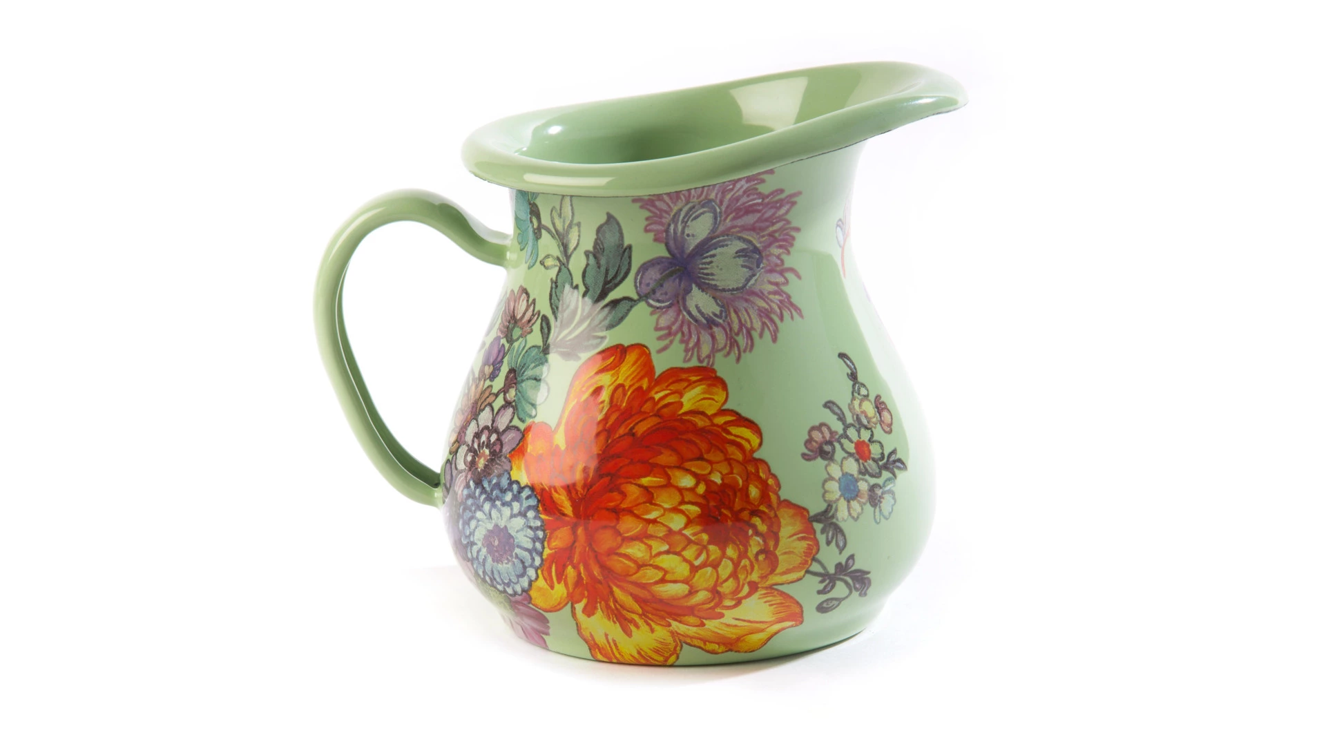 Молочник Mackenzie-Childs Flower Market, сталь нержавеющая, зеленый